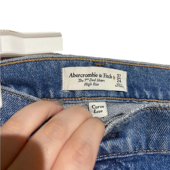 NWOT‎ Abercrombie & Fitch The 7” Dad Short High Rise 37 / 24 - Picture 5 of 5